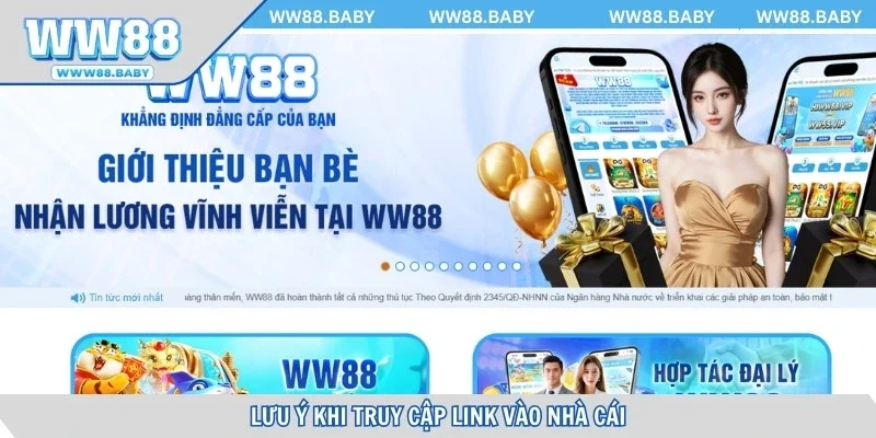 Lưu ý khi truy cập link vào nhà cái để cá cược online