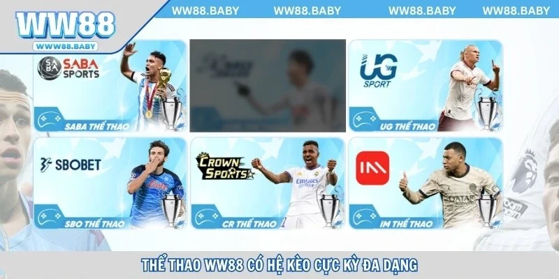 Thể thao WW88 có hệ thống kèo cực kỳ đa dạng